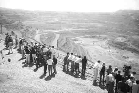 The government-owned Muruntau gold mine in Uzbekistan. Newmont Mining holds a half-interest in an adjacent heap-leach operation that produces almost 500,000 oz. annually from low-grade Muruntau stockpiles; AngloGold sees the operation as presenting additional country risk to Newmont shareholders.