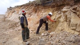 Geologists at the Malku Khota concession in Bolivia. Source: South American Silver Corp.