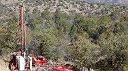 A drill rig at Wildcat Silver's flagship Hermosa polymetallic project southeast of Tuscon, Arizona. Credit: Wildcat Silver