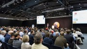 Zimtu Capital president Dave Hodge addresses attendees at the International Precious Metals and Commodities Show in Munich, Germany, in November.  Credit: ZTP