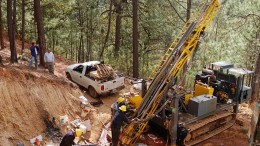 A drill crew at Paramount Gold and Silver's San Miguel project in Chihuahua,  Mexico. Credit: Paramount Gold and Silver