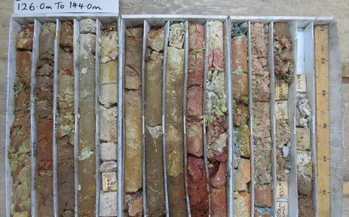 Core from drill hole MG15DD-9 at Northern Uranium's North West Manitoba uranium project. Credit: Northern Uranium