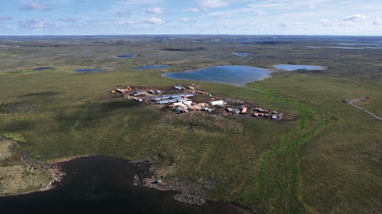The exploration camp at Agnico Eagle Mines’ Amaruq gold project in Nunavut, 50 km northwest of the company’s Meadowbank gold mine. Credit: Agnico Eagle Mines