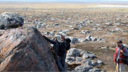 Geologists in the field at Auryn Resources’ Committee Bay gold property in Nunavut. Credit: Auryn Resouces