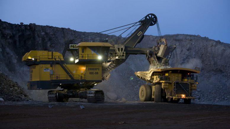 Equipment at IOC's mine near Labrador City, Newfoundland and Labrador. Shot was taken August 2010. Credit: Rio Tinto
