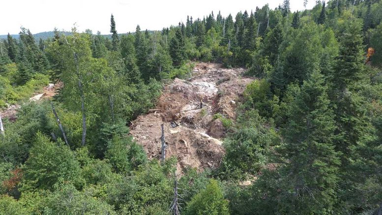 The Line 60 area at Rock Tech Lithium’s Geogia Lake lithium project, 145 km northeast of Thunder Bay, Ontario. Credit: Rock Tech Lithium.