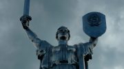 The Rodina-Mat or "Motherland" sculpture in Kyiv, Ukraine, commemorating the victory over Nazi Germany. Photo by John Cumming.