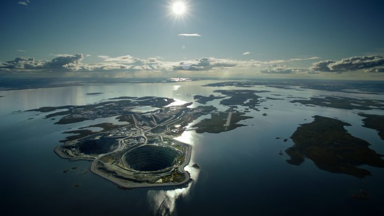 The Diavik diamond mine in Canada's Northwest Territories. Credit: Diavik Diamond Mines.