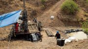 Drillers at SilverCrest Metals’ Las Chispas gold-silver property in Sonora, Mexico. Credit: SilverCrest Metals.