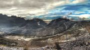 A panorama of Freeport-McMoRan’s Grasberg gold-copper mine West Papua, Indonesia. Photo by Richard Jones.