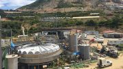 A rope conveyor, which takes ore from El Limon down a 400-metre drop to the stockpile dome at Torex Gold Resources’ El Limon-Guajes gold mine Mexico’s Guerrero state. Photo by Gabriela Sanchez.