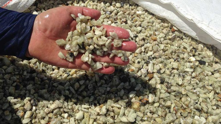 Processed product grading 6% lithium oxide. Credit: Sigma Lithium Resources.